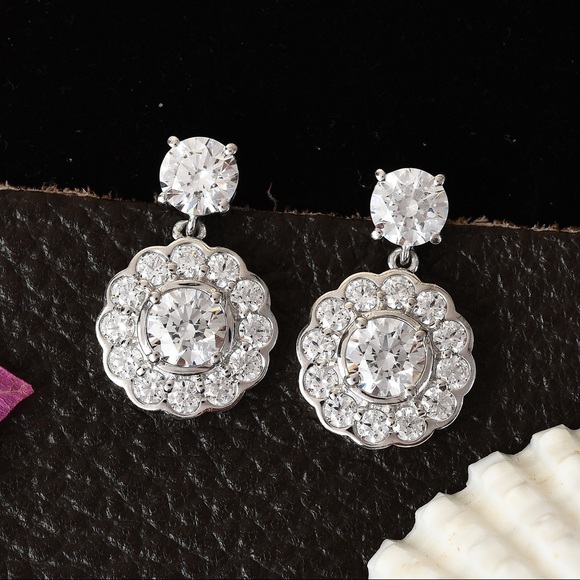 SWAROVSKI Zirconia Dangle Earrings - Picture 2 of 5